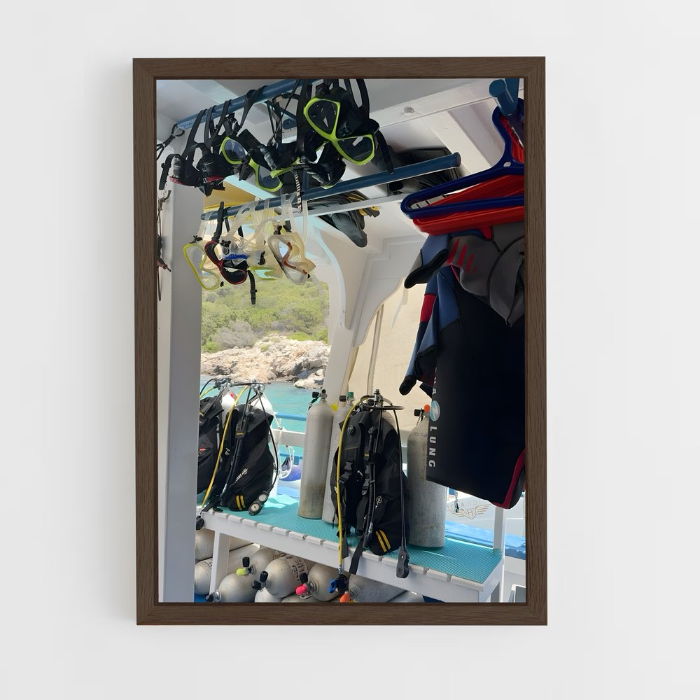 Poster Plongée en Profondeur – affiche Plongée sous-marine (vue 5)